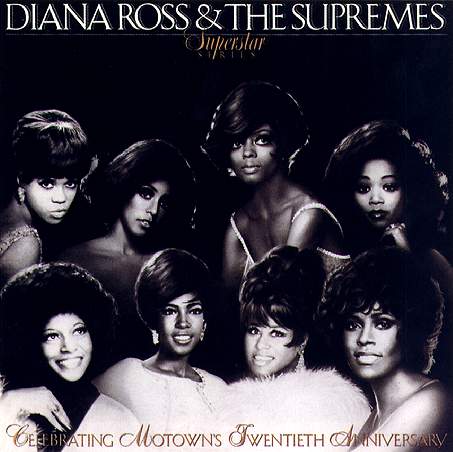 All eight members of The Supremes 1964-1977: Florence Ballard, Scherrie Payne, Diana Ross, Susaye Greene, Lynda Laurence, Mary Wilson, Cindy Birdsong and Jean Terrell - Celebrating Motown's Twentieth Anniversary