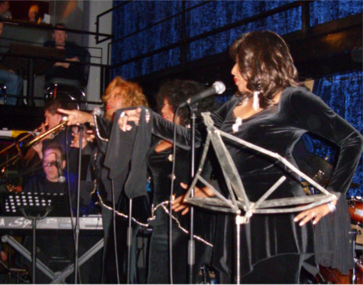 The FLOS backstage in Kalkar Germany June 2006, Scherrie Payne Lynda Laurence Freddi Poole