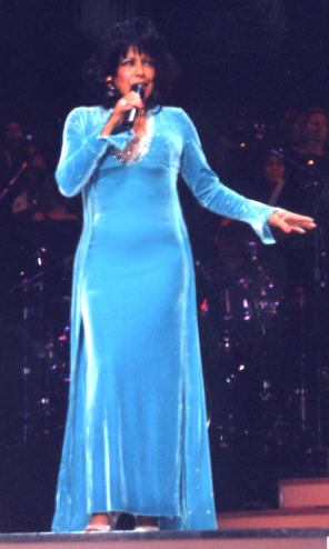Lynda Laurence performing her solo Up The Ladder To The Roof Return To Love Tour 2000